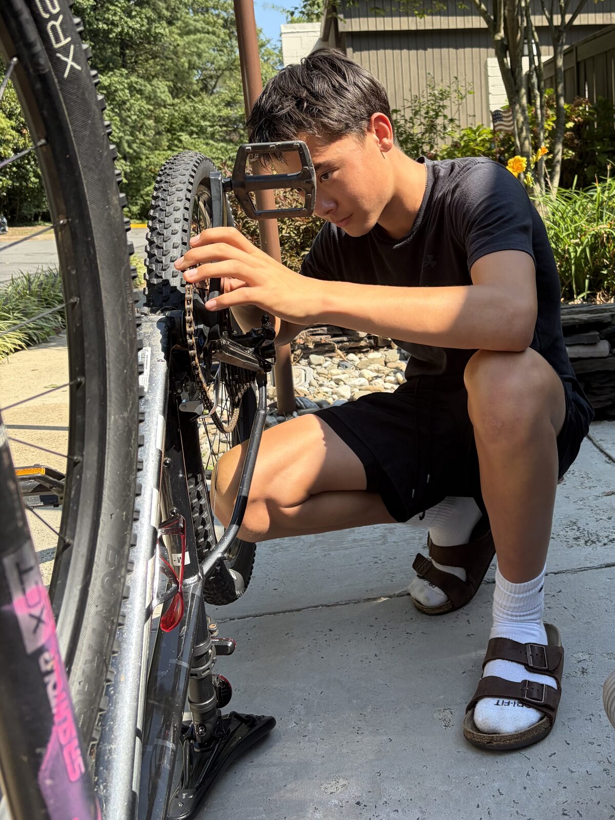 Careful drivetrain work to make a donated bike road-ready